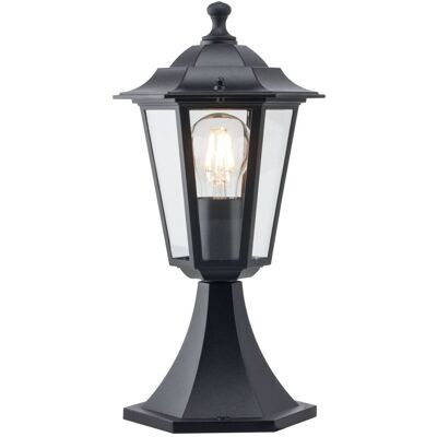 First Choice Lighting Eversham - Black Six Sided IP44 Outdoor Post Light Black First Choice Lighting Eversham - Black Six Sided IP44 Outdoor Post Light Black