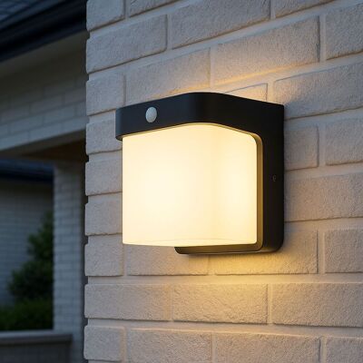 CGC Lighting Black Cube PIR Motion Sensor LED Outdoor Wall Light 4000k Natural White Integrated LED IP65 Black CGC Lighting Black Cube PIR Motion Sensor LED Outdoor Wall Light 4000k Natural White Integrated LED IP65 Black