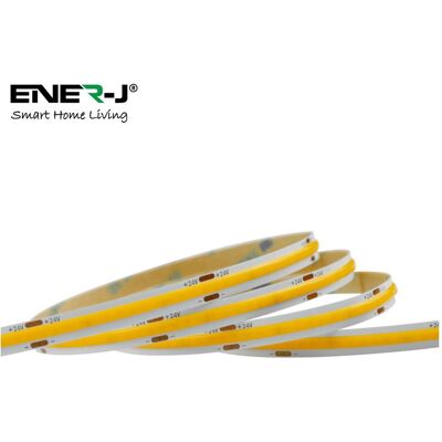 ENER-J 24V COB LED Strip Lights with 320 LEDs/M, 10W/M, 950lm/M, CRI 90-92, 6500K in White Size: 25 cm diameter x 19 cm high White 25 cm diameter x 19 cm high ENER-J 24V COB LED Strip Lights with 320 LEDs/M, 10W/M, 950lm/M, CRI 90-92, 6500K in White Size: 25 cm diameter x 19 cm high White 25 cm diameter x 19 cm high