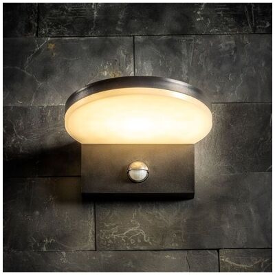 CGC Lighting Aubrey Black Curved PIR Motion Sensor LED Outdoor Wall Light 4000k Natural White Integrated LED IP65 Black CGC Lighting Aubrey Black Curved PIR Motion Sensor LED Outdoor Wall Light 4000k Natural White Integrated LED IP65 Black