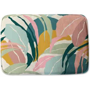 Benjamin Tate Design artistic abstract leaves Designer Bathmat in Silver Silver Benjamin Tate Design artistic abstract leaves Designer Bathmat in Silver Silver