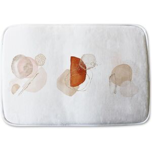 Benjamin Tate Design ivory, beige watercolor Illustration & gold elements Designer Bathmat in Orange Orange Benjamin Tate Design ivory, beige watercolor Illustration & gold elements Designer Bathmat in Orange Orange