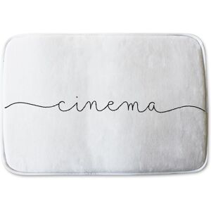 Benjamin Tate Design Text Cinema Designer Bathmat in Brown Brown Benjamin Tate Design Text Cinema Designer Bathmat in Brown Brown