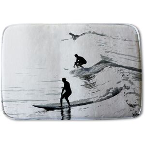 Benjamin Tate Design Surfers Soft Bathmat in Black Black Benjamin Tate Design Surfers Soft Bathmat in Black Black