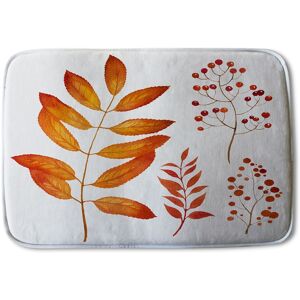 Benjamin Tate Design Orange Autumn Leaves Soft Bathmat Orange Benjamin Tate Design Orange Autumn Leaves Soft Bathmat Orange