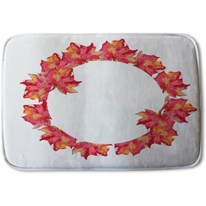 Benjamin Tate Design Autumn Reath Soft Bathmat in Red Red Benjamin Tate Design Autumn Reath Soft Bathmat in Red Red