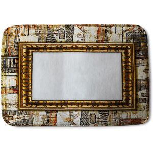Benjamin Tate Design Rustic Egyptian Frame Soft Bathmat in Brown Brown Benjamin Tate Design Rustic Egyptian Frame Soft Bathmat in Brown Brown