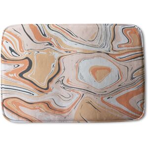 Benjamin Tate Design Pink Marble Soft Bathmat in Orange Orange Benjamin Tate Design Pink Marble Soft Bathmat in Orange Orange