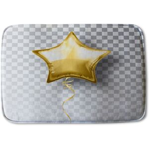 Benjamin Tate Design Golden Star Balloon Soft Bathmat in Gold Gold Benjamin Tate Design Golden Star Balloon Soft Bathmat in Gold Gold