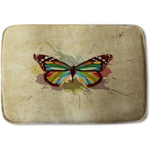 Benjamin Tate Design Butterfly & Paint Splats Soft Bathmat in Brown Brown Benjamin Tate Design Butterfly & Paint Splats Soft Bathmat in Brown Brown