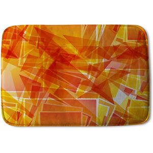 Benjamin Tate Design Orange Geometric Soft Bathmat Orange Benjamin Tate Design Orange Geometric Soft Bathmat Orange