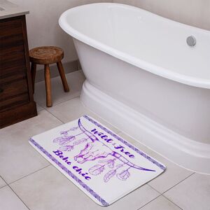 Benjamin Tate Design Boho Chic Native American Bathmat in Purple Purple Benjamin Tate Design Boho Chic Native American Bathmat in Purple Purple