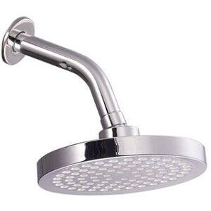 Living and Home Stainless Steel Wall Mounted Bathroom Shower Head in Silver Silver Living and Home Stainless Steel Wall Mounted Bathroom Shower Head in Silver Silver