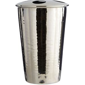 Orsina Hammered Bathroom Nickel Finish Toothbrush Holder in Silver Silver Orsina Hammered Bathroom Nickel Finish Toothbrush Holder in Silver Silver