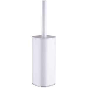 Orsina Unique White Acrylic Toilet Brush Holder, Slim Bathroom Cleaning Brush, Lightweight Toilet Brush Holder White Orsina Unique White Acrylic Toilet Brush Holder, Slim Bathroom Cleaning Brush, Lightweight Toilet Brush Holder White