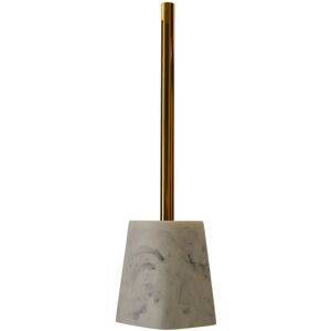 Orsina Riviera Toilet Brush, Durable Polyresin in White White Orsina Riviera Toilet Brush, Durable Polyresin in White White