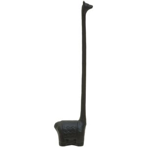 Orsina Fauna Llama Toilet Roll Holder, Cast Iron in Black Black Orsina Fauna Llama Toilet Roll Holder, Cast Iron in Black Black
