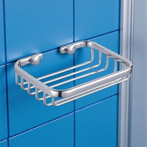 Showerdrape Clasico Rust Proof Stainless Steel Soap Basket in Silver Silver Showerdrape Clasico Rust Proof Stainless Steel Soap Basket in Silver Silver