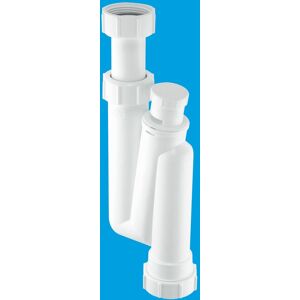 McAlpine OBT1V Offset Anti-Syphon Basin Trap in White White McAlpine OBT1V Offset Anti-Syphon Basin Trap in White White