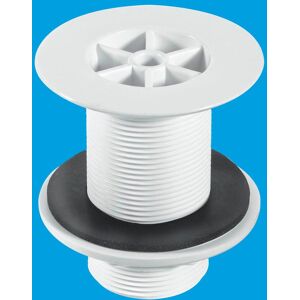 McAlpine WS3 1.5" Shower Waste: 85mm White Plastic Flange x 3.5" Tail: Backnut Model White McAlpine WS3 1.5" Shower Waste: 85mm White Plastic Flange x 3.5" Tail: Backnut Model White