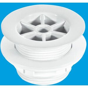 McAlpine WS5 1.5" Shower Waste: 70mm White Plastic Flange x 1.5" Tail: Backnut Model White McAlpine WS5 1.5" Shower Waste: 70mm White Plastic Flange x 1.5" Tail: Backnut Model White