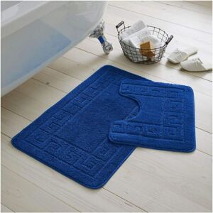 GAVENO CAVAILIA Greek Bath Mat in Dark Blue Dark Blue GAVENO CAVAILIA Greek Bath Mat in Dark Blue Dark Blue