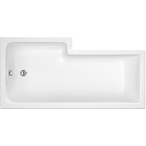 Balterley L Shape Right Hand Square Shower Bath Tub with Leg Set 1600mm in White White Balterley L Shape Right Hand Square Shower Bath Tub with Leg Set 1600mm in White White