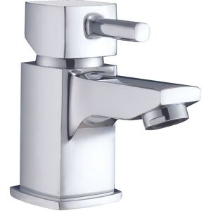 Balterley Mono Basin Mixer Bathroom Sink Tap with Push Button Waste - Chrome in Silver Silver Balterley Mono Basin Mixer Bathroom Sink Tap with Push Button Waste - Chrome in Silver Silver