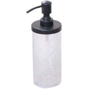 Melody Maison White Patterned Soap Dispenser With Black Rim White Melody Maison White Patterned Soap Dispenser With Black Rim White