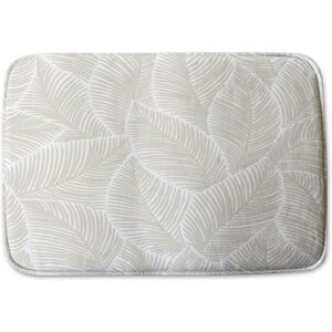 Benjamin Tate Design beige leaves Designer Bathmat in Blue Blue Benjamin Tate Design beige leaves Designer Bathmat in Blue Blue