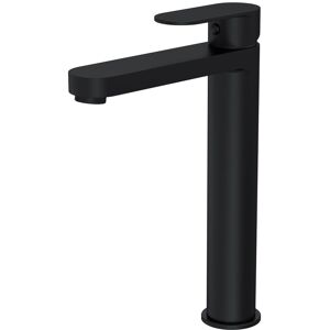 Balterley Round Tall Mono Basin Mixer Tap Matt Black Black Balterley Round Tall Mono Basin Mixer Tap Matt Black Black