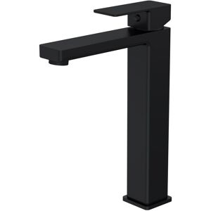 Balterley Square Tall Mono Basin Mixer Tap, High Rise Design - Matt Black Black Balterley Square Tall Mono Basin Mixer Tap, High Rise Design - Matt Black Black