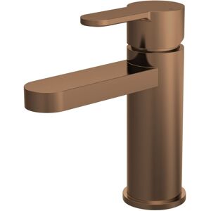 Balterley Pride Round Mono Basin Mixer Tap & Push Button Waste - Brushed Bronze in Brown Brown Balterley Pride Round Mono Basin Mixer Tap & Push Button Waste - Brushed Bronze in Brown Brown