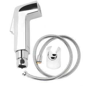 Geepas Hand Held Toilet Bidet Sprayer Water Hose & Mounted Sprayer Holder Included in Silver Silver Geepas Hand Held Toilet Bidet Sprayer Water Hose & Mounted Sprayer Holder Included in Silver Silver
