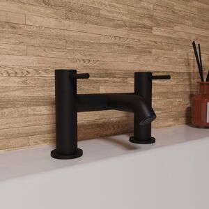 Nes Home Modern Matte Black Designer Deck Mounted Brass Bath Filler Tap Black Nes Home Modern Matte Black Designer Deck Mounted Brass Bath Filler Tap Black