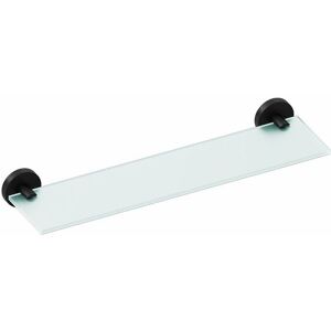 Cosmic Black Bathroom Shelf - 40cm - Modern Glass Storage Cosmic Black Bathroom Shelf - 40cm - Modern Glass Storage
