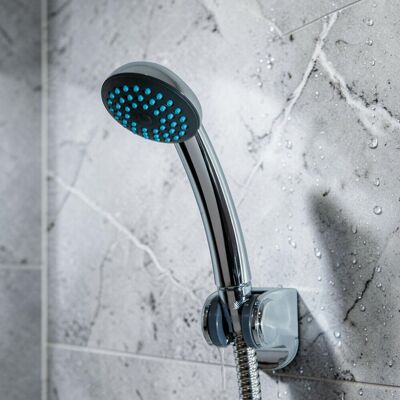 Showerdrape Iso White Single-spray Pattern Shower Head in Silver Silver Showerdrape Iso White Single-spray Pattern Shower Head in Silver Silver