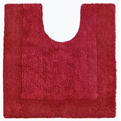 Allure Bath Fashions - Elegance Reversible Pedestal Mat - Cranberry - Bath Mat Allure Bath Fashions - Elegance Reversible Pedestal Mat - Cranberry - Bath Mat