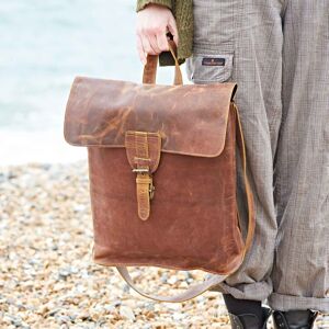 Paper High Brown Buffalo Leather Slim Backpack Brown Paper High Brown Buffalo Leather Slim Backpack Brown