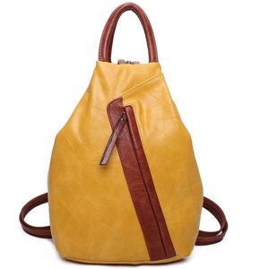 Fontanella Fashion Women's Vira PU Convertible Backpack in Mustard Mustard Fontanella Fashion Women's Vira PU Convertible Backpack in Mustard Mustard