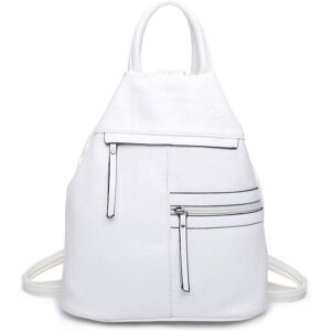 Fontanella Fashion Women's Lira PU Convertible Backpack in White White Fontanella Fashion Women's Lira PU Convertible Backpack in White White