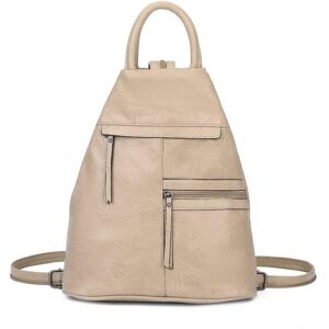 Fontanella Fashion Women's Lira PU Convertible Backpack in Beige Beige Fontanella Fashion Women's Lira PU Convertible Backpack in Beige Beige
