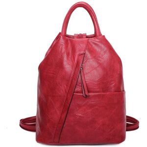 Fontanella Fashion Women's Shira PU Convertible Backpack in Red Red Fontanella Fashion Women's Shira PU Convertible Backpack in Red Red