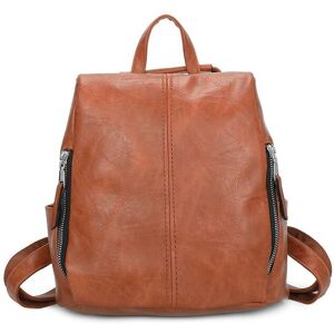 Fontanella Fashion Women's Porter PU Leather Rucksack in Tangerine Tangerine Fontanella Fashion Women's Porter PU Leather Rucksack in Tangerine Tangerine
