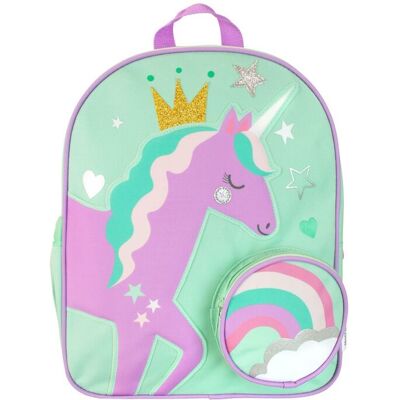 Harry Bear Women's Princess Unicorn Backpack in Blue Blue One Size Harry Bear Women's Princess Unicorn Backpack in Blue Blue One Size