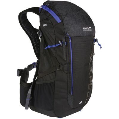 Regatta Blackfell III 25L Hardwearing Walking Rucksack in Black Black Regatta Blackfell III 25L Hardwearing Walking Rucksack in Black Black