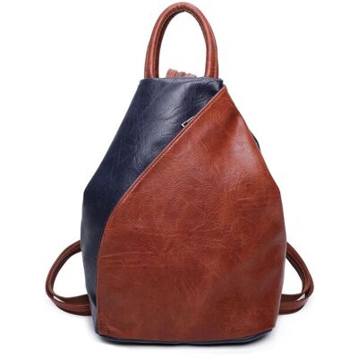 Fontanella Fashion Women's Tira PU Convertible Backpack in Navy Navy Fontanella Fashion Women's Tira PU Convertible Backpack in Navy Navy