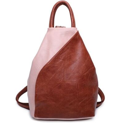 Fontanella Fashion Women's Tira PU Convertible Backpack in Pink Pink Fontanella Fashion Women's Tira PU Convertible Backpack in Pink Pink