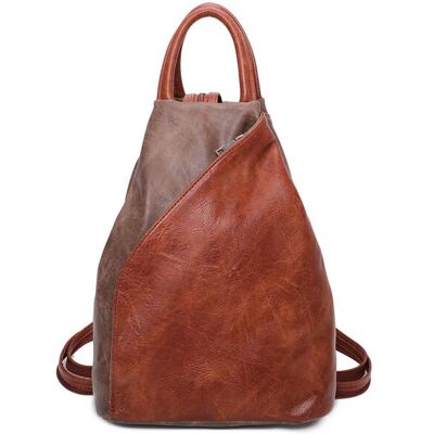 Fontanella Fashion Women's Tira PU Convertible Backpack in Taupe Taupe Fontanella Fashion Women's Tira PU Convertible Backpack in Taupe Taupe