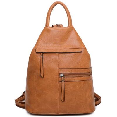 Fontanella Fashion Women's Lira PU Convertible Backpack in Tangerine Tangerine Fontanella Fashion Women's Lira PU Convertible Backpack in Tangerine Tangerine